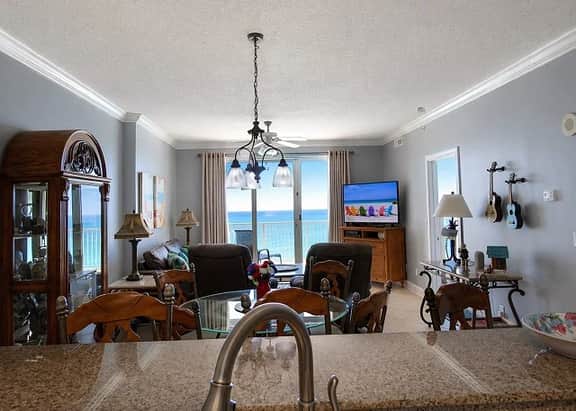 Emerald Isle 1309–Gulf-Front Corner Condo | Front-Row Beach Service Included